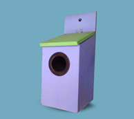 POST BOX TYPE BIRD HOUSE